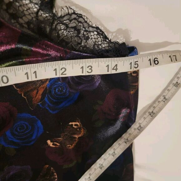 Hot Topic Black Floral Mini Dress - Picture 7 of 8